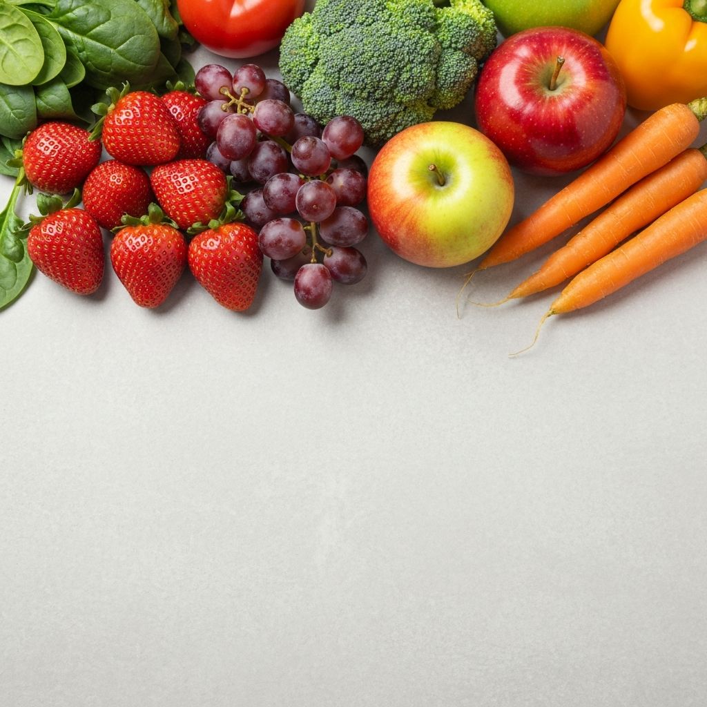 Färgglada frukter och grönsaker